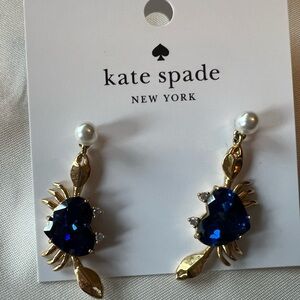 Kate Spade Claws Out linear earrings